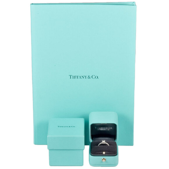 TIFFANY Silver Diamond Ring - Picture 8 of 9